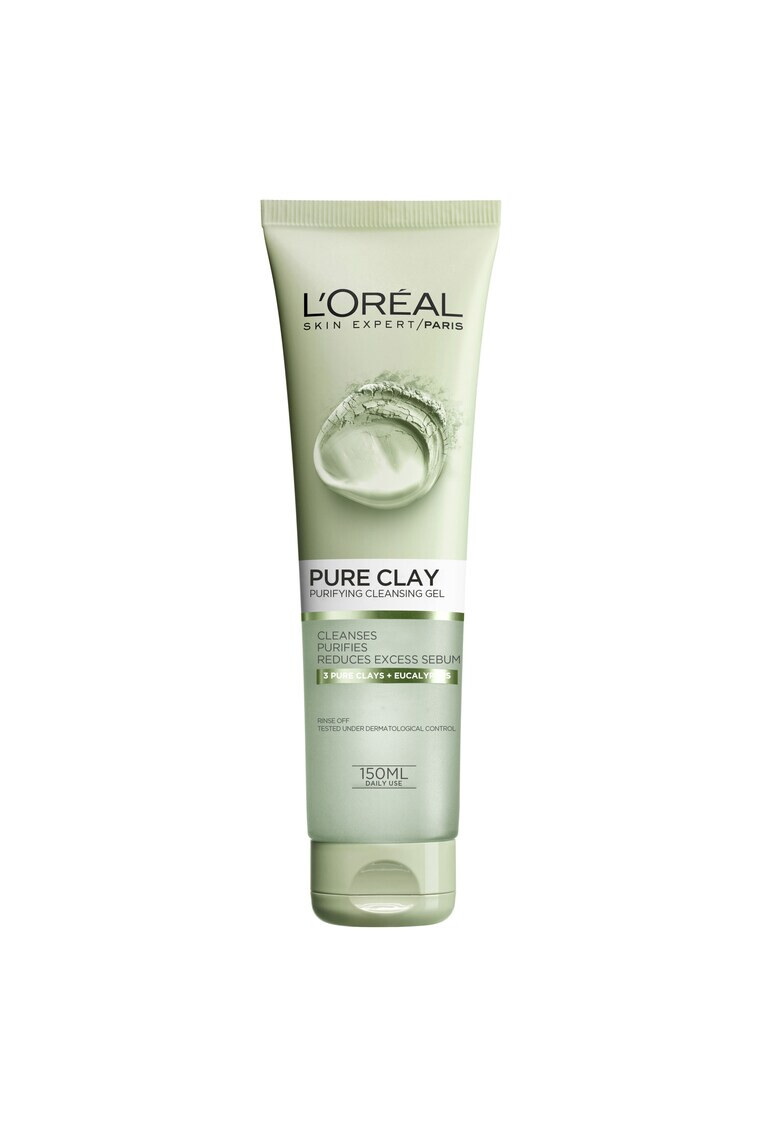 L'Oreal Paris Gel de curatare matifiant pentru fata Pure Clay 150 ml - Pled.ro