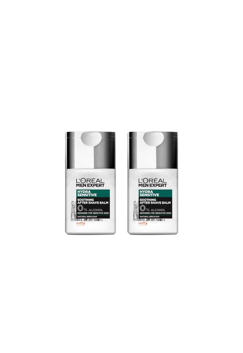 L'Oreal Paris Pachet promo : 2 x Balsam aftershave Men Expert Hydra Sensitive pentru ten sensibil 125 ml - Pled.ro