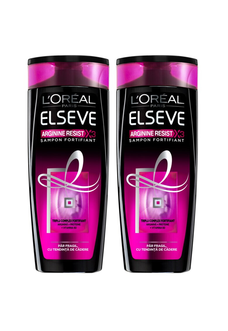 L'Oreal Paris pachet promo: 2 x Sampon Elseve Arginine Resist x3 pentru par fragil cu tendinta de cadere ml - Pled.ro