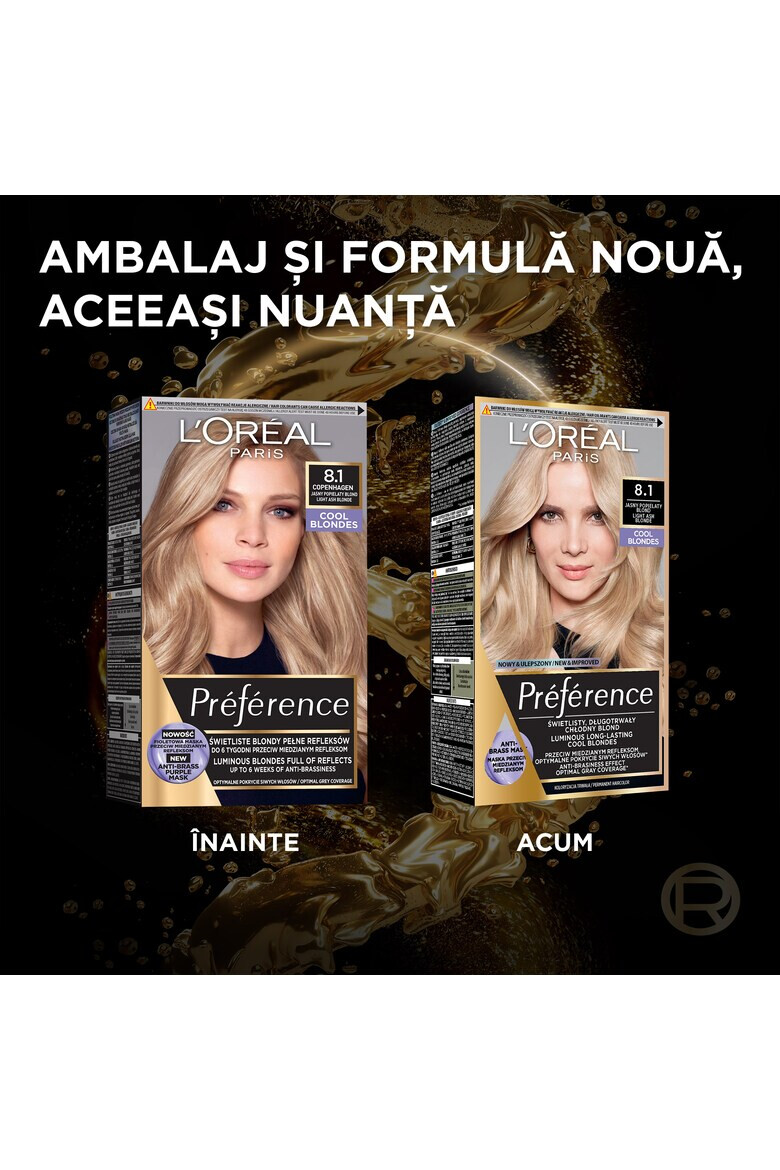 L'Oreal Paris Vopsea de par permanenta cu amoniac Preference - Pled.ro