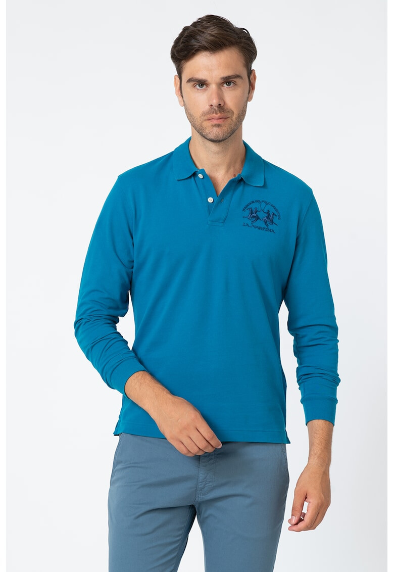 LA MARTINA Bluza polo regular fit cu logo brodat - Pled.ro