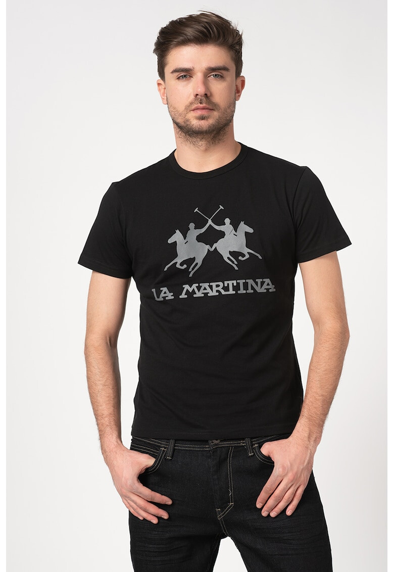 LA MARTINA Tricou cu imprimeu logo - Pled.ro