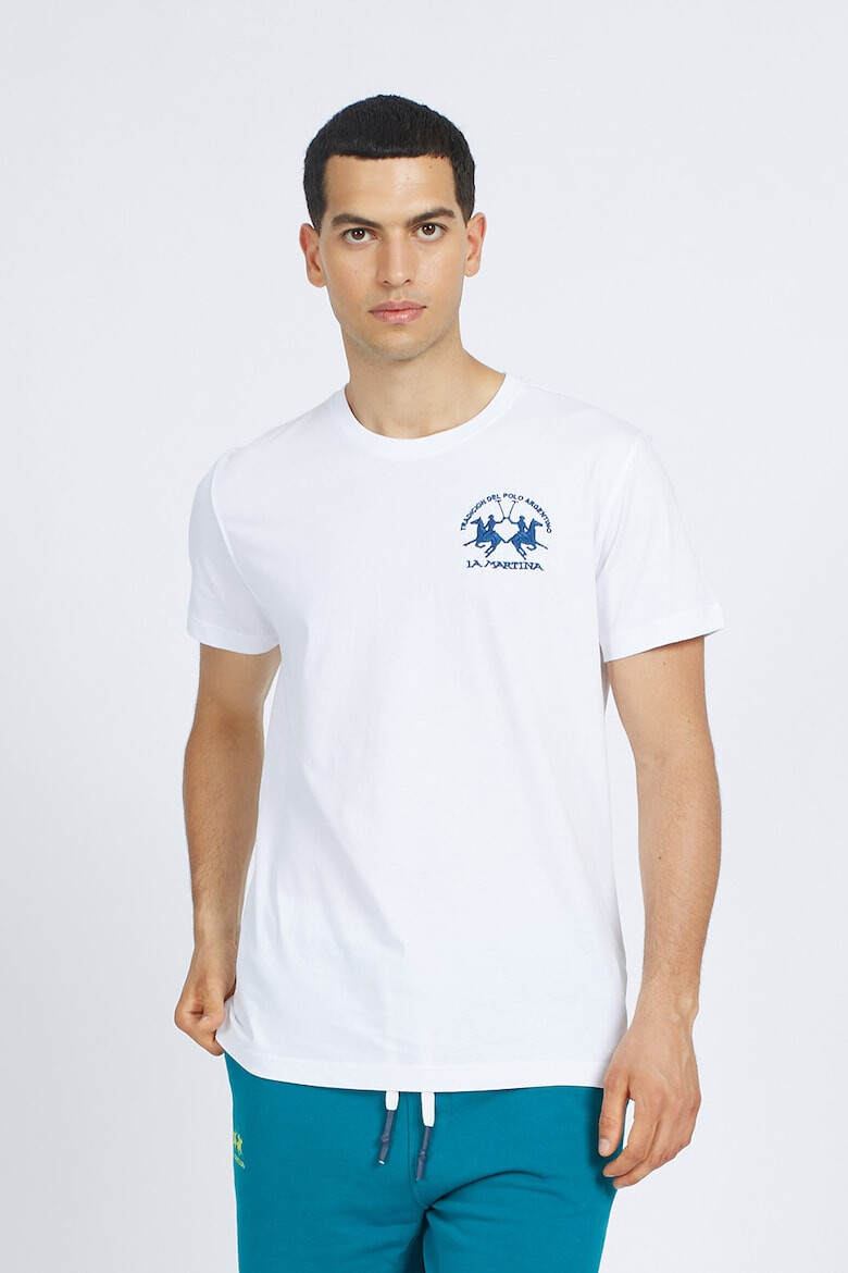 LA MARTINA Tricou regular fit cu logo brodat - Pled.ro