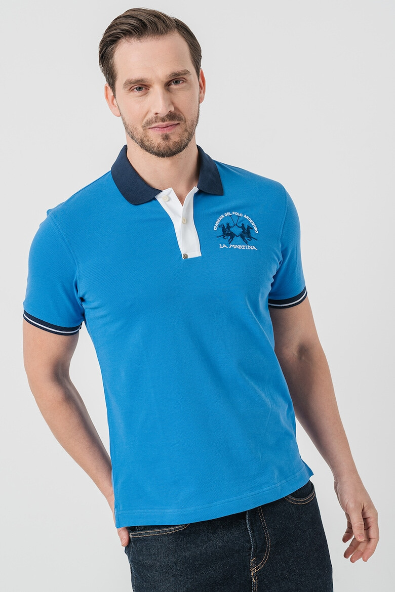 LA MARTINA Tricou polo cu broderie logo - Pled.ro