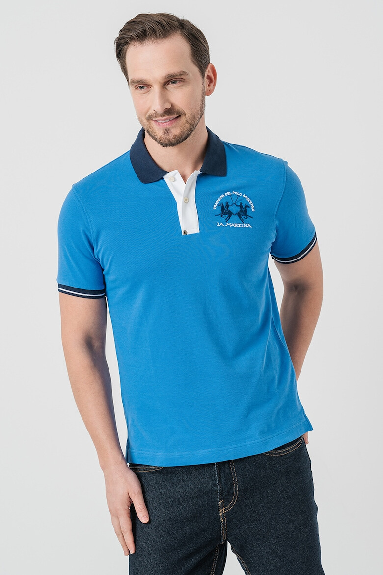 LA MARTINA Tricou polo cu broderie logo - Pled.ro