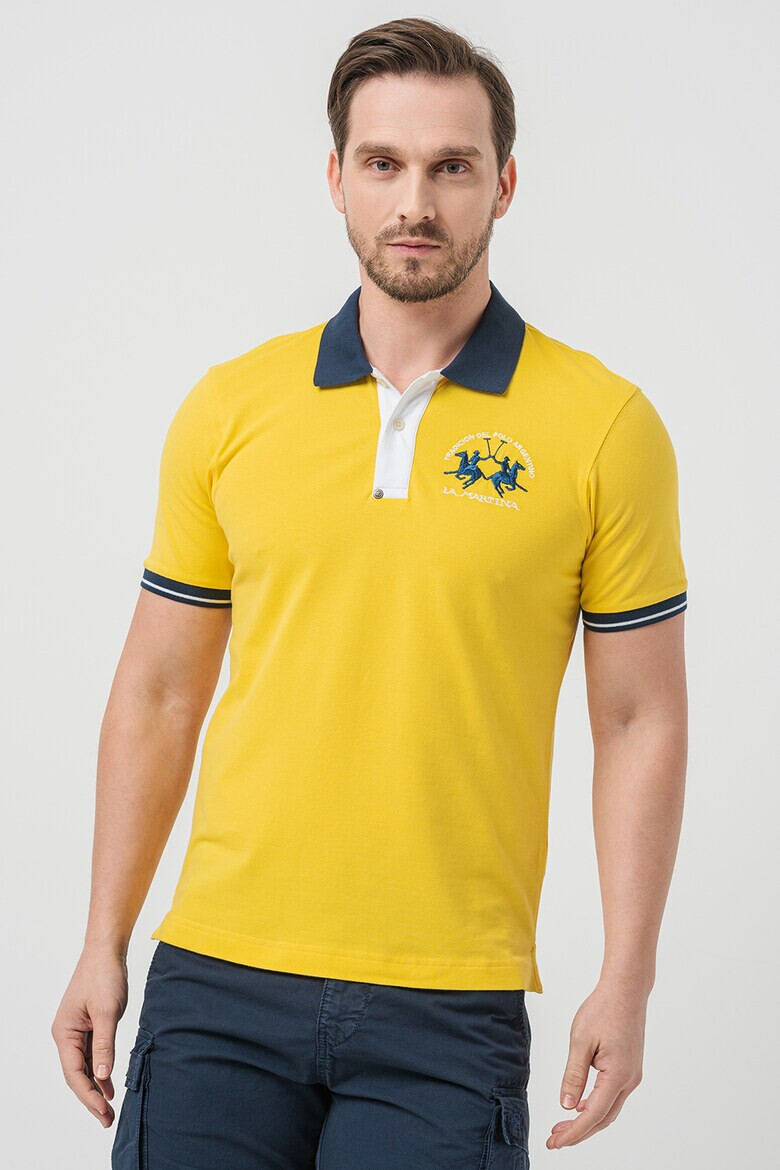 LA MARTINA Tricou polo cu broderie logo - Pled.ro