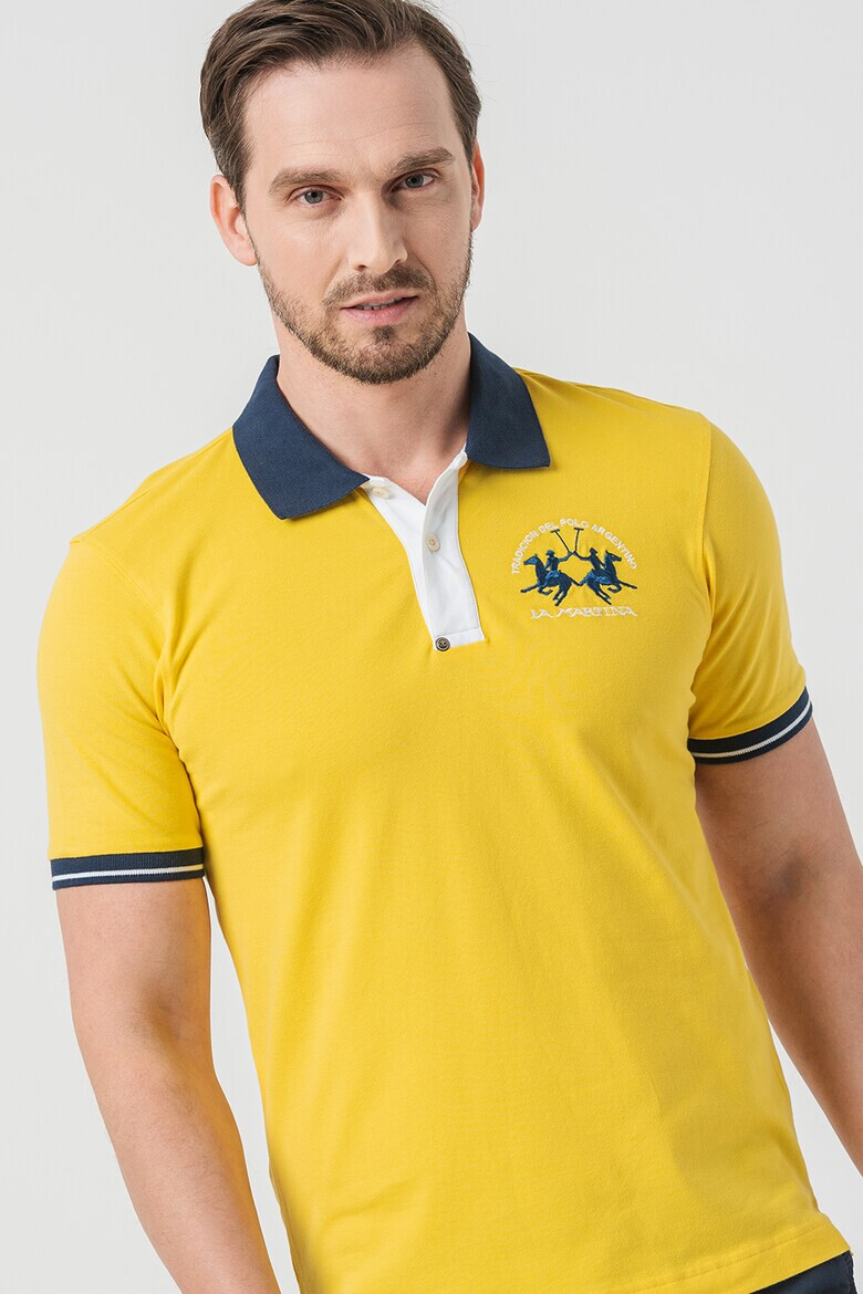 LA MARTINA Tricou polo cu broderie logo - Pled.ro