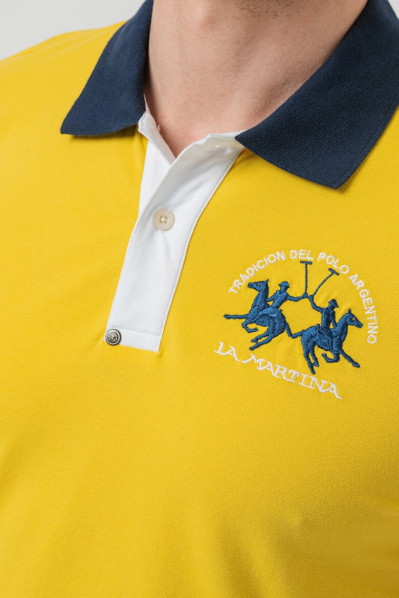 LA MARTINA Tricou polo cu broderie logo - Pled.ro