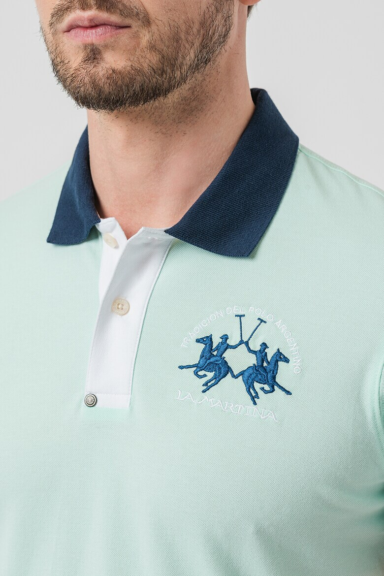 LA MARTINA Tricou polo cu broderie logo - Pled.ro