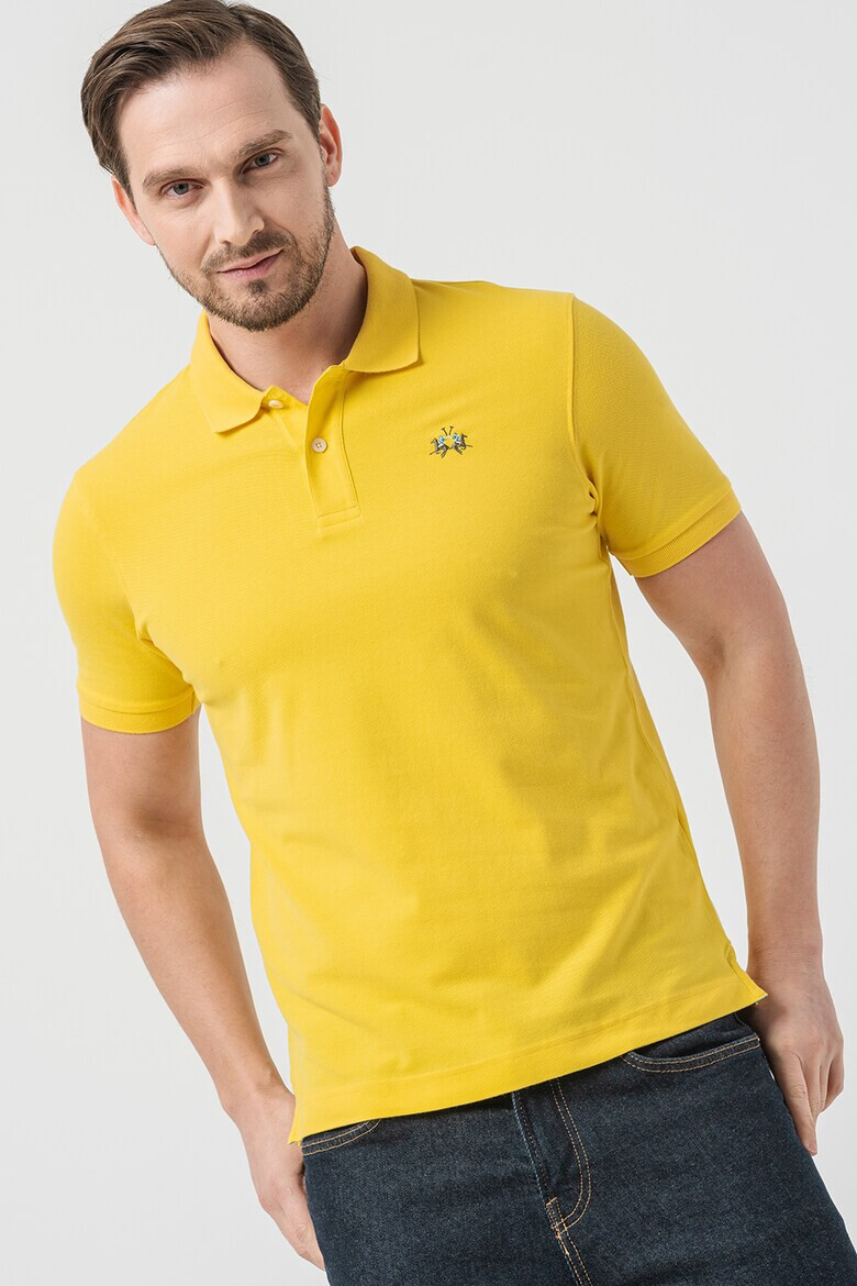 LA MARTINA Tricou polo cu detaliu brodat - Pled.ro