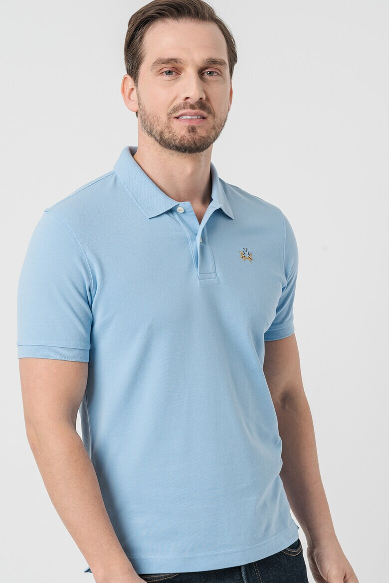 LA MARTINA Tricou polo cu detaliu brodat - Pled.ro