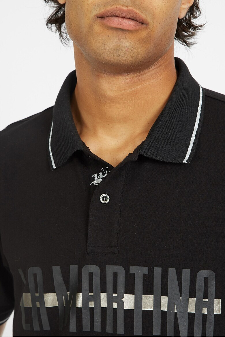 LA MARTINA Tricou polo cu imprimeu logo Vitus - Pled.ro