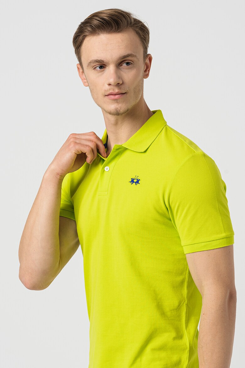 LA MARTINA Tricou polo din bumbac si material pique - Pled.ro