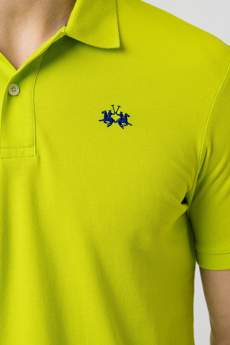 LA MARTINA Tricou polo din bumbac si material pique - Pled.ro