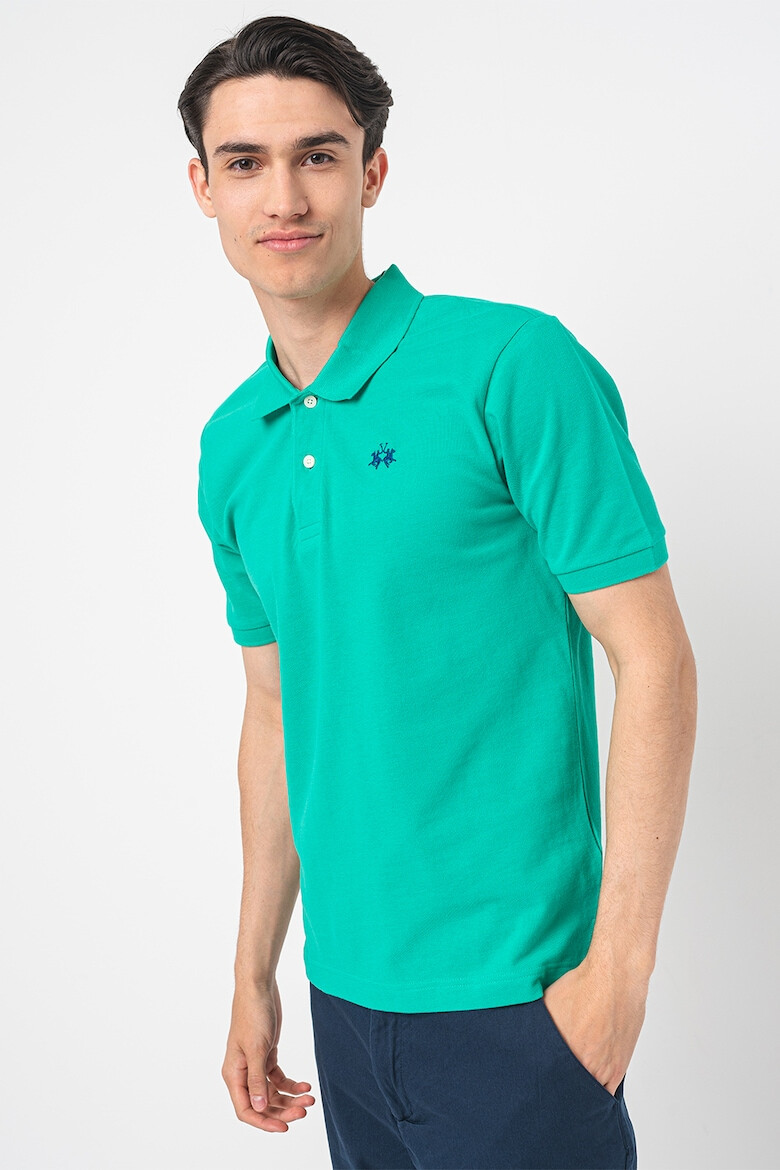 LA MARTINA Tricou polo din bumbac si material pique - Pled.ro