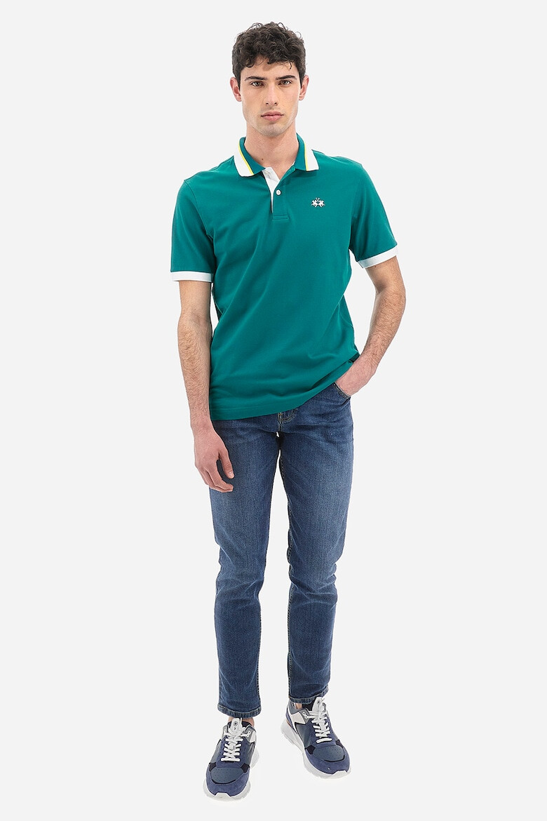 LA MARTINA Tricou polo din material pique - Pled.ro