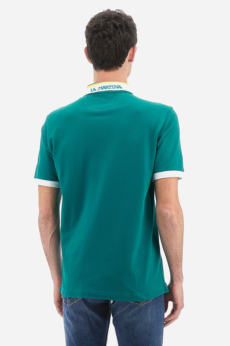 LA MARTINA Tricou polo din material pique - Pled.ro