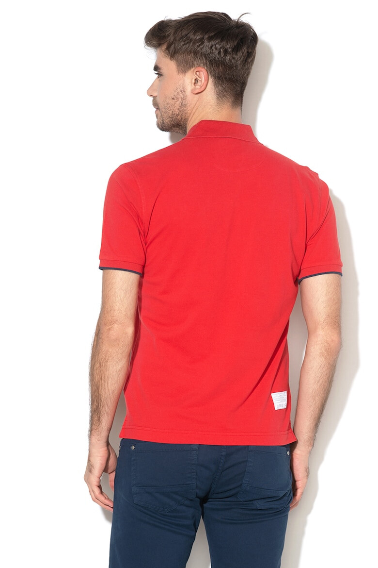 LA MARTINA Tricou polo din material pique cu broderie logo - Pled.ro