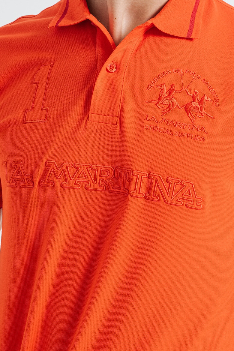 LA MARTINA Tricou polo regular fit cu logo brodat - Pled.ro