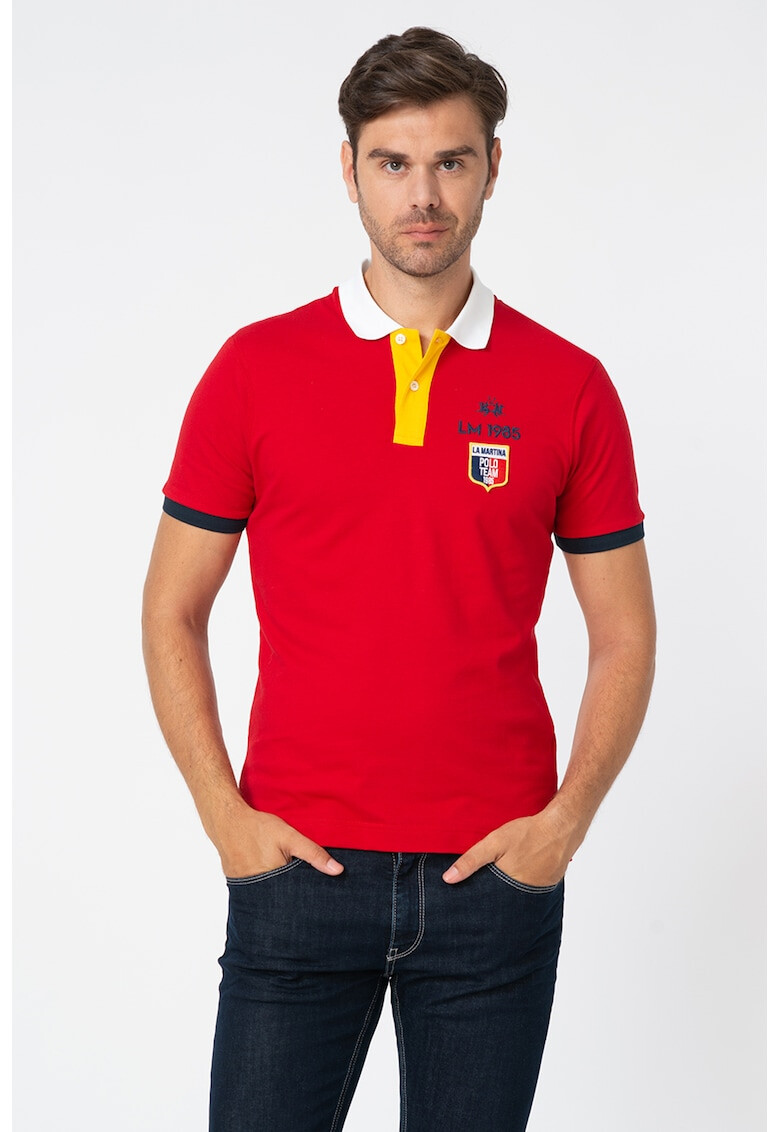 LA MARTINA Tricou polo regular fit cu model colorblock - Pled.ro