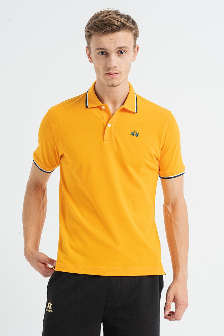 LA MARTINA Tricou polo regular fit cu terminatii contrastante - Pled.ro