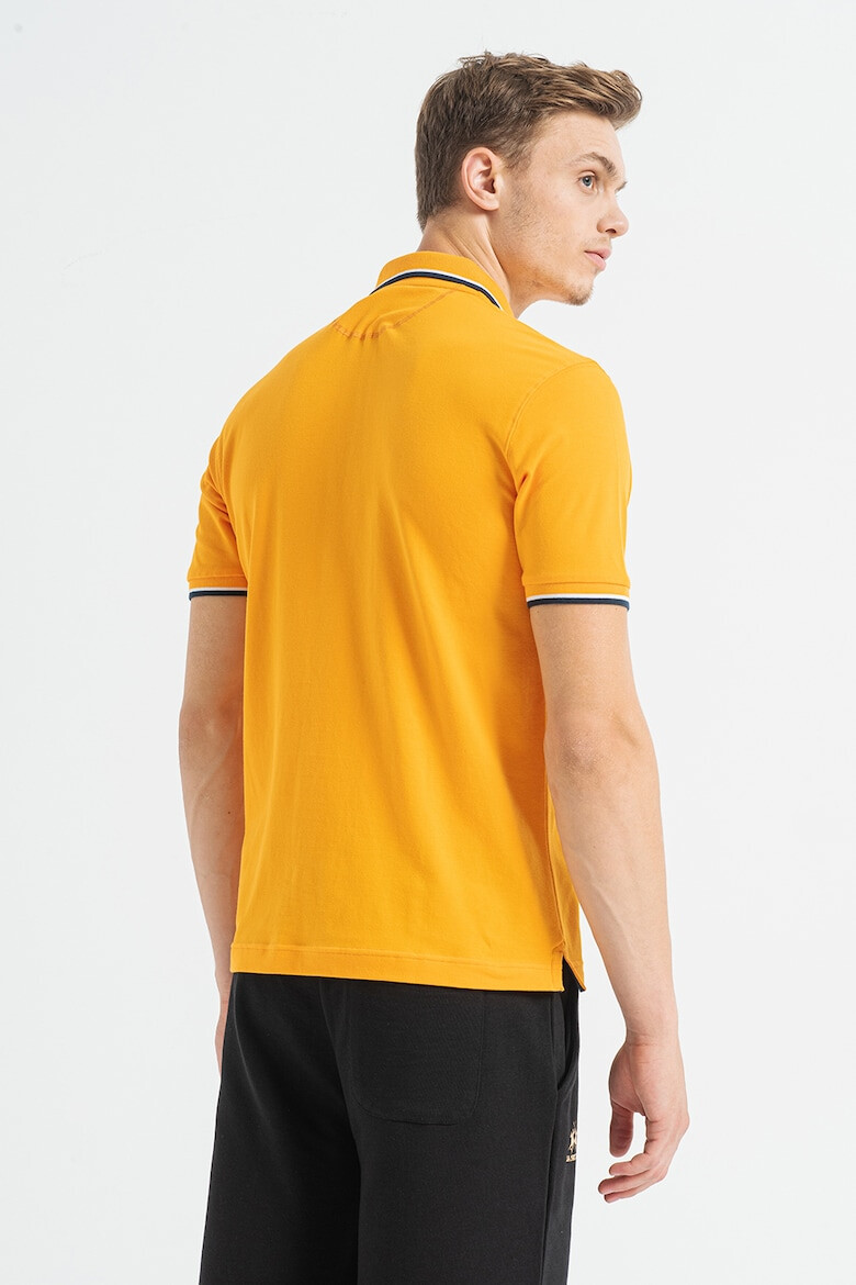 LA MARTINA Tricou polo regular fit cu terminatii contrastante - Pled.ro