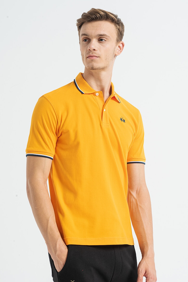 LA MARTINA Tricou polo regular fit cu terminatii contrastante - Pled.ro