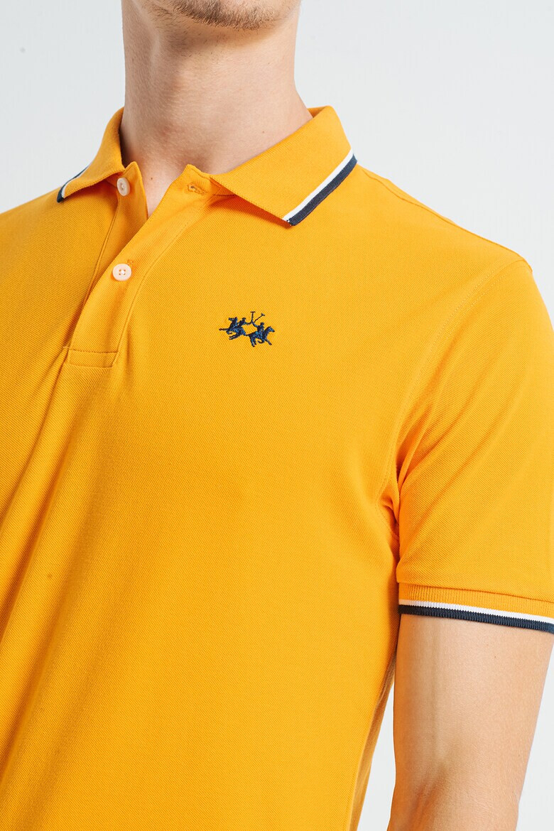 LA MARTINA Tricou polo regular fit cu terminatii contrastante - Pled.ro