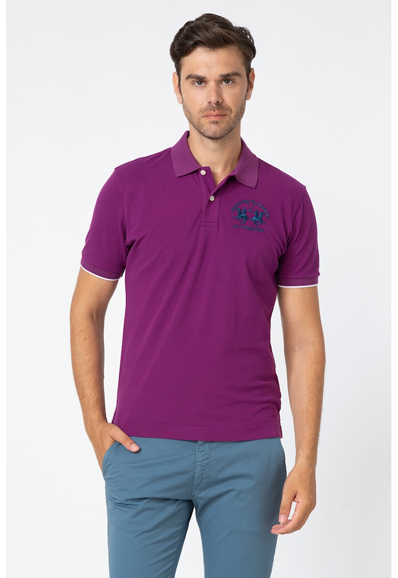 LA MARTINA Tricou polo regular fit din material polo - Pled.ro