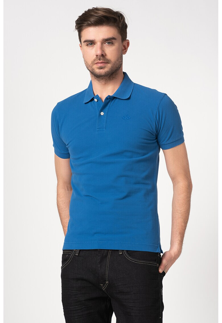 LA MARTINA Tricou polo slim fit cu broderie logo - Pled.ro