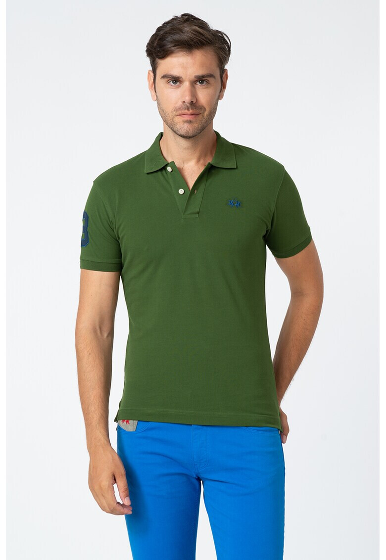 LA MARTINA Tricou polo slim fit elastic - Pled.ro