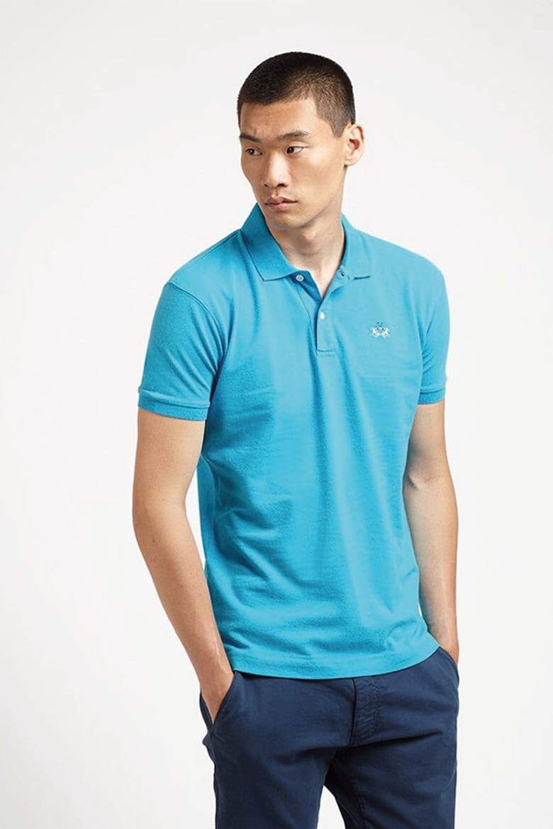 LA MARTINA Tricou polo slim fit din material pique - Pled.ro