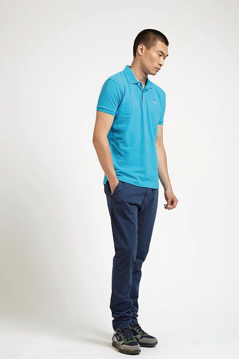 LA MARTINA Tricou polo slim fit din material pique - Pled.ro