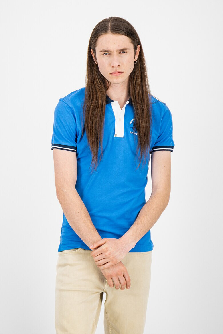 LA MARTINA Tricou polo slim fit din material pique - Pled.ro