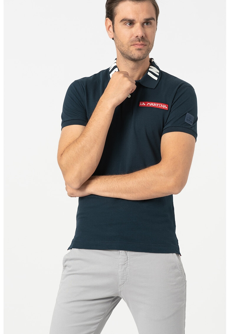 LA MARTINA Tricou polo slim fit din pique - Pled.ro