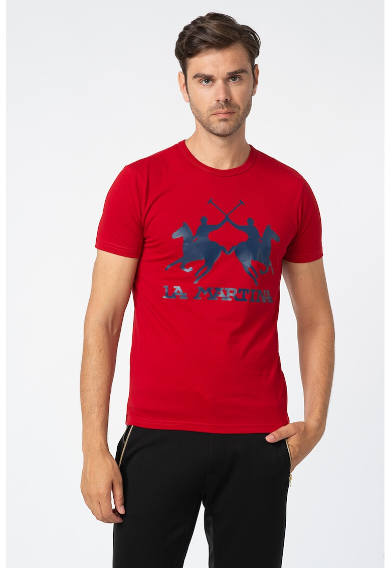 LA MARTINA Tricou regular fit cu aplicatie logo - Pled.ro