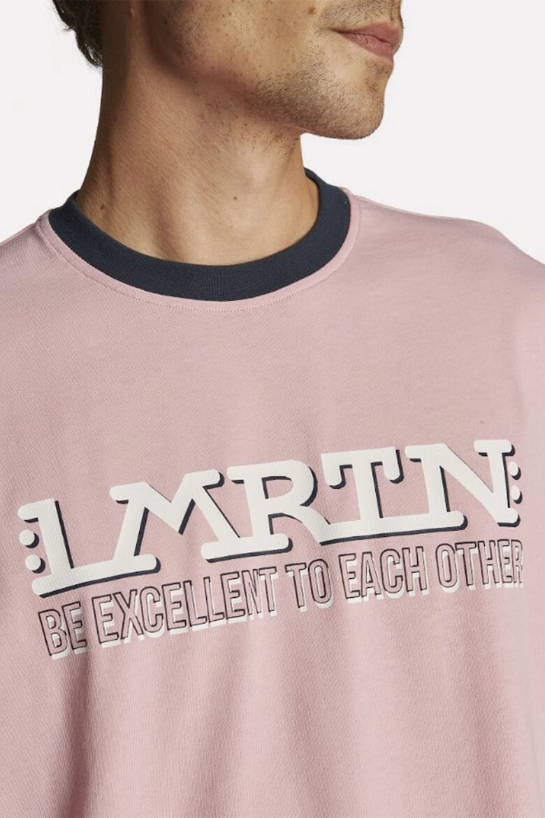 LA MARTINA Tricou supradimensionat cu imprimeu logo - Pled.ro