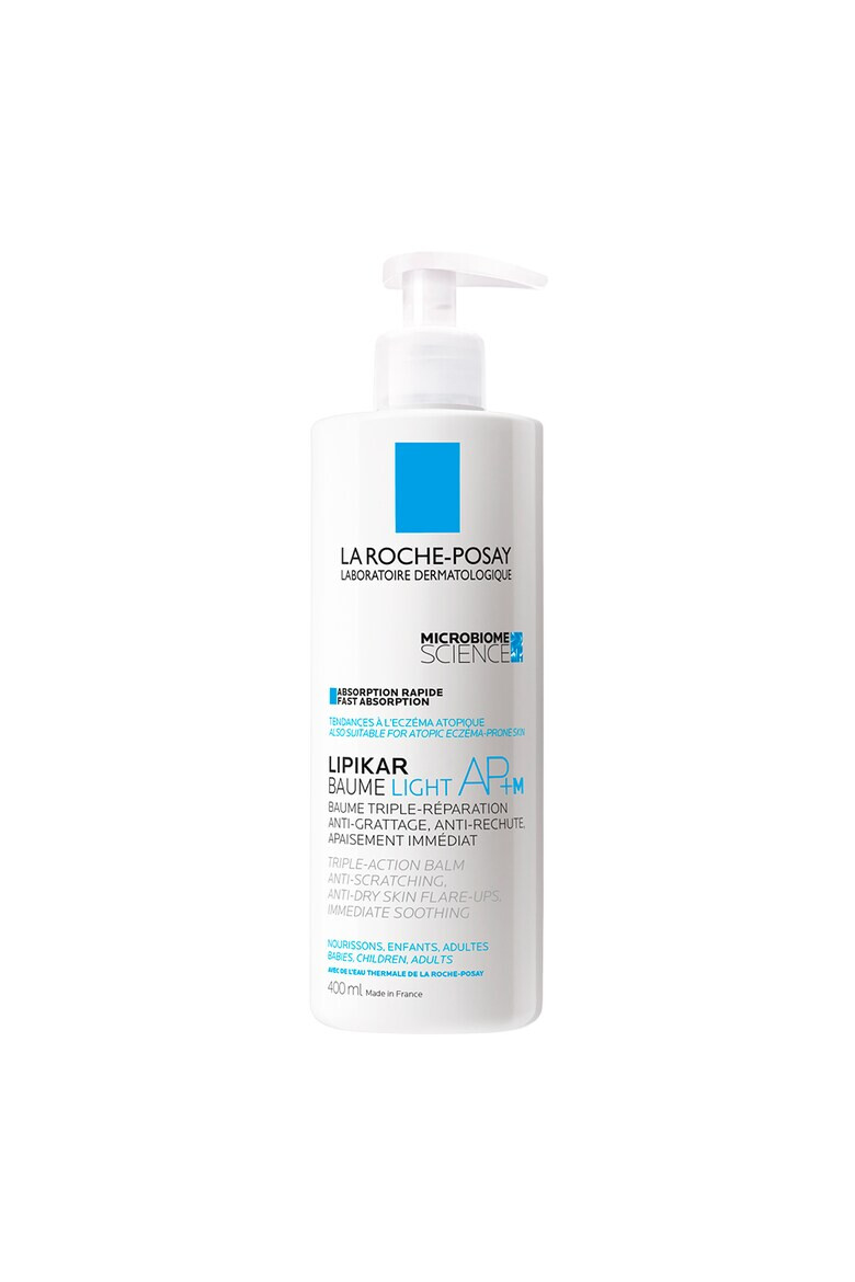 La Roche-Posay Balsam cu absorbtie rapida La Roche Posay Lipikar Light AP+M cu tripla actiune impotriva puseurilor de uscaciune a pielii 400ml - Pled.ro