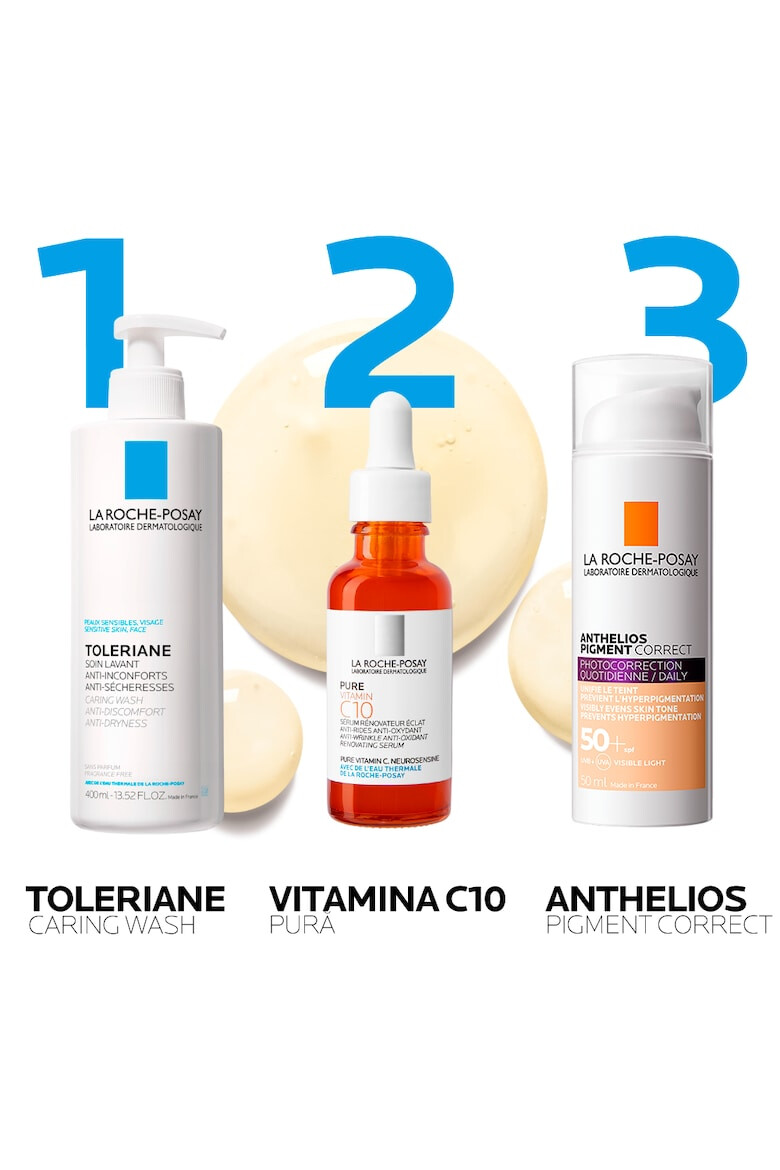 La Roche-Posay Crema de fata colorata cu protectie solara La Roche Posay-Anthelios Pigment Correct SPF 50 cu actiune anti pete pigmentare nuanta light 50 ml - Pled.ro