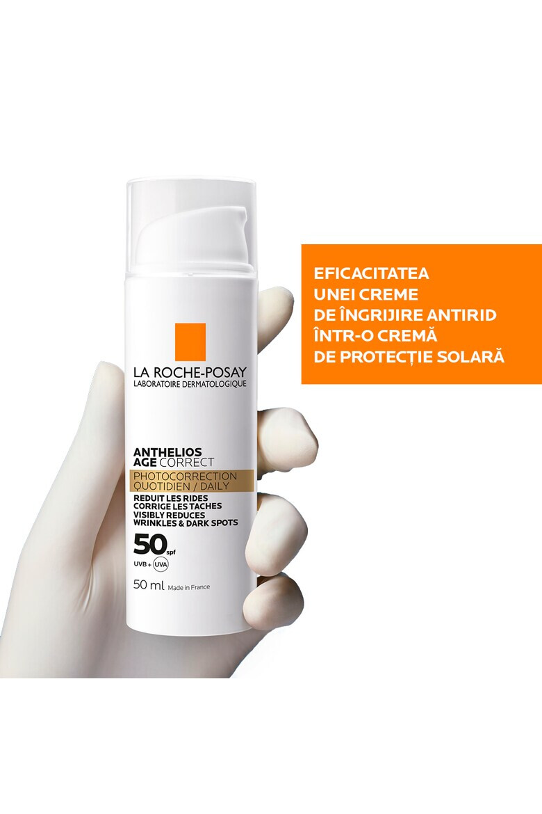 La Roche-Posay Crema de fata cu protectie solara La Roche Posay-Anthelios Age Correct SPF 50 cu actiune anti-imbatranire 50 ml - Pled.ro