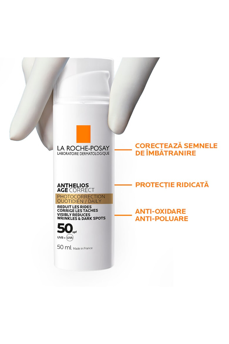 La Roche-Posay Crema de fata cu protectie solara La Roche Posay-Anthelios Age Correct SPF 50 cu actiune anti-imbatranire 50 ml - Pled.ro