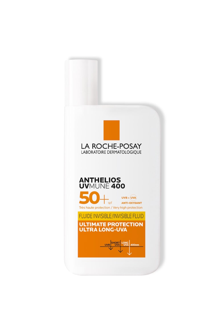 La Roche-Posay Fluid invizibil cu protectie solara pentru fata La Roche Posay ANTHELIOS UV-MUNE400 SPF 50+ cu textura ultra-fluida pentru ten sensibil 50 ml - Pled.ro