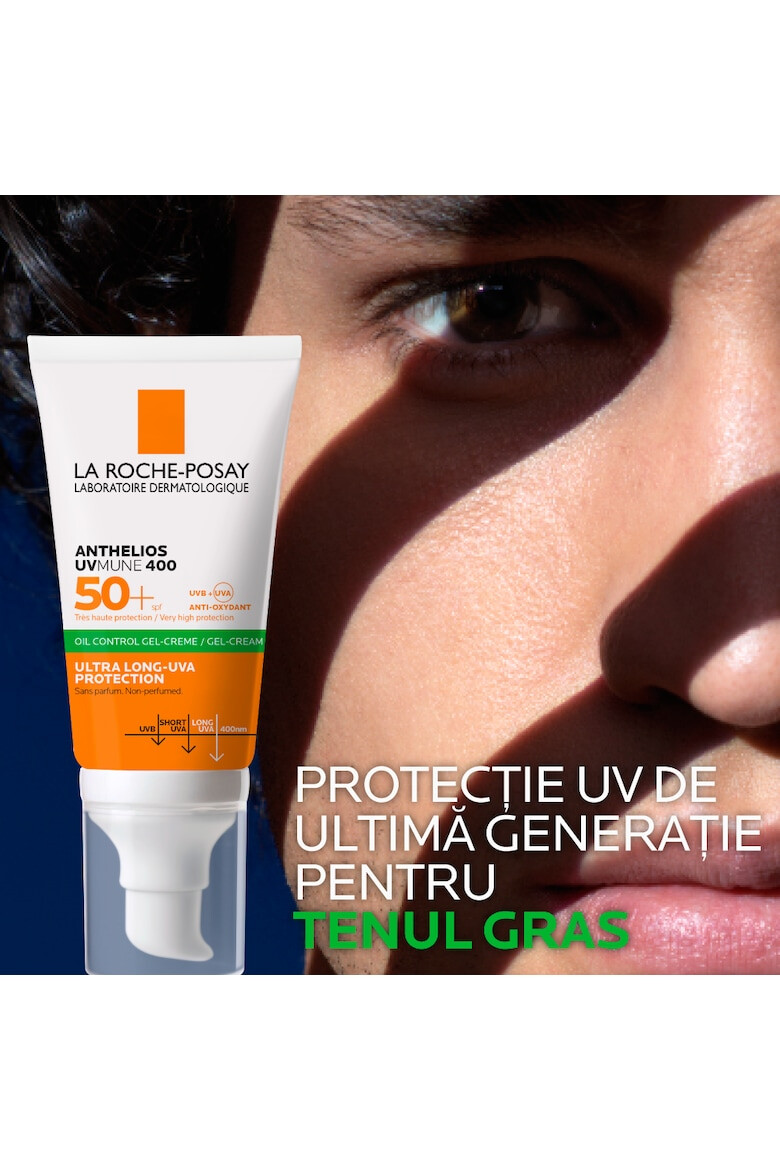 La Roche-Posay Gel-crema cu protectie solara pentru tenul sensibil si intolerant la soare Anthelios SPF 50+ efect matifiant 50ml - Pled.ro