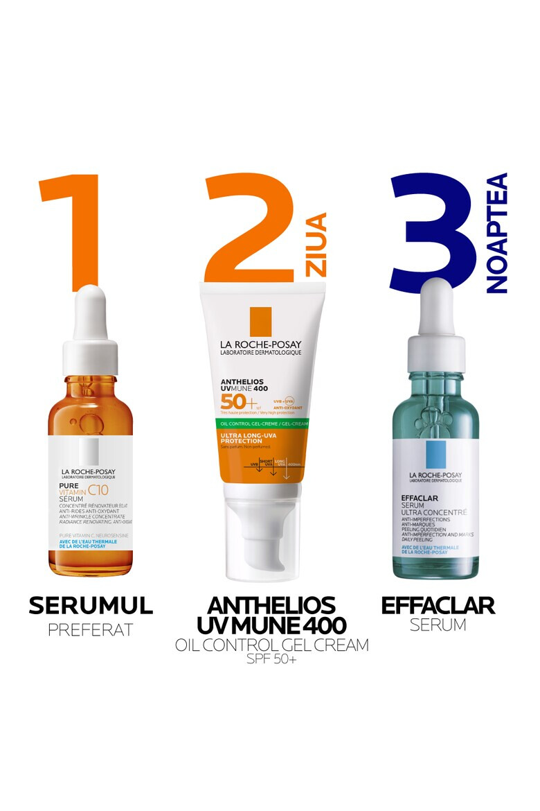 La Roche-Posay Gel-crema cu protectie solara pentru tenul sensibil si intolerant la soare Anthelios SPF 50+ efect matifiant 50ml - Pled.ro