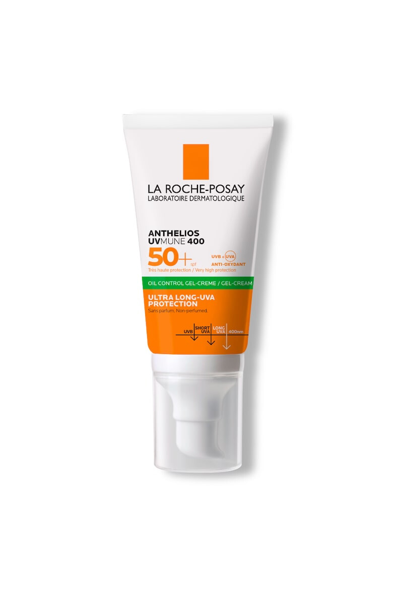 La Roche-Posay Gel-crema cu protectie solara pentru tenul sensibil si intolerant la soare Anthelios SPF 50+ efect matifiant 50ml - Pled.ro