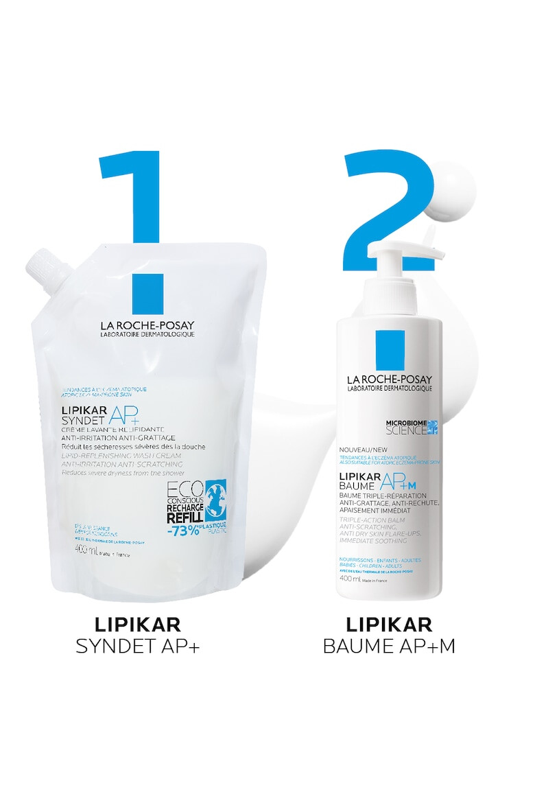 La Roche-Posay Gel de curatare calmant pentru piele sensibila sau uscata Lipikar Syndet potrivit pentru bebelusi copii adulti - Pled.ro