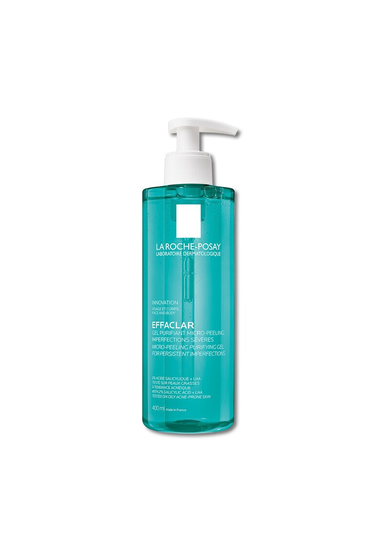 La Roche-Posay Gel Purifiant Micro-Exfoliant fata si corp La Roche Posay Effaclar pentru imprefectiuni severe 400 ml - Pled.ro