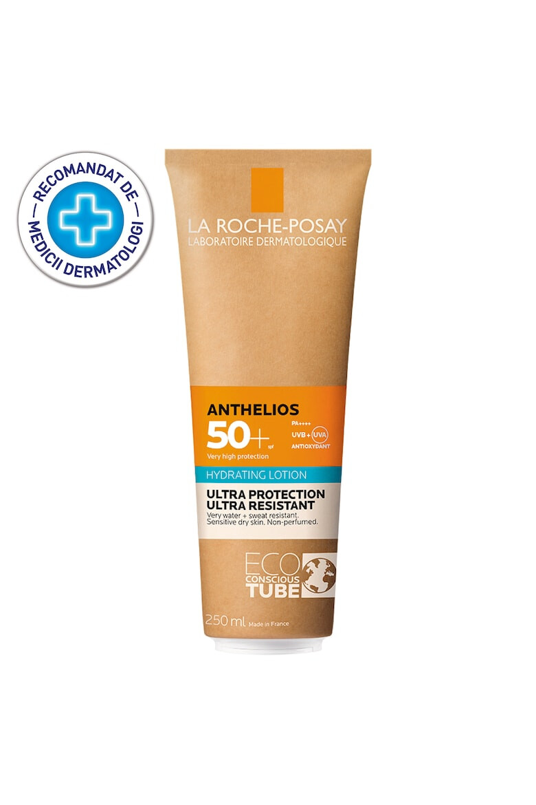 La Roche-Posay Lotiune hidratanta cu protectie solara pentru fata si corp Anthelios Eco-Counscious SPF 50 pentru piele sensibila si intoleranta la soare 250 ml - Pled.ro