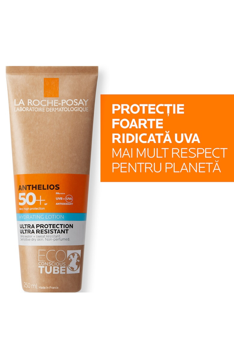 La Roche-Posay Lotiune hidratanta cu protectie solara pentru fata si corp Anthelios Eco-Counscious SPF 50 pentru piele sensibila si intoleranta la soare 250 ml - Pled.ro