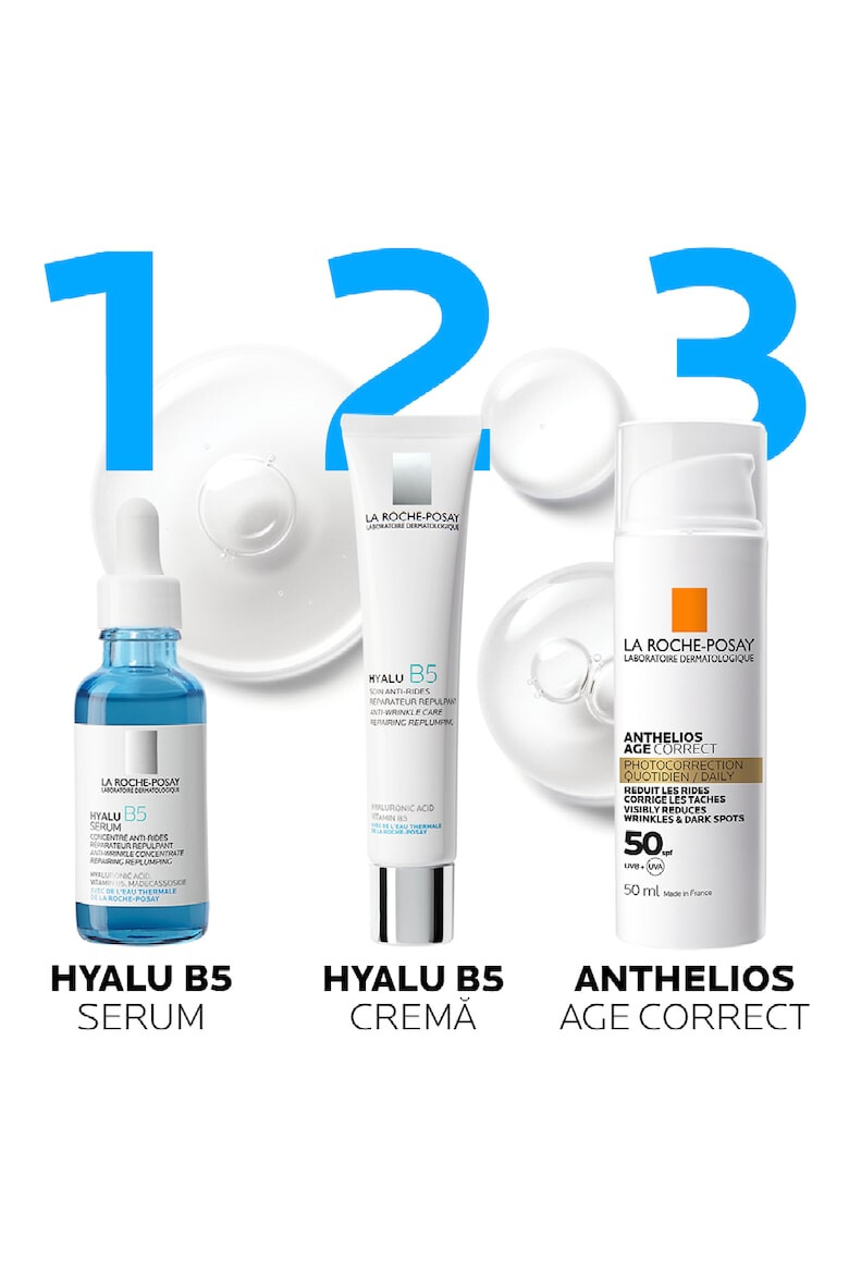 La Roche-Posay Ser concentrat reparator antirid Hyalu B5 Serum pentru ten sensibil deshidratat cu riduri si linii fine 30 ml - Pled.ro